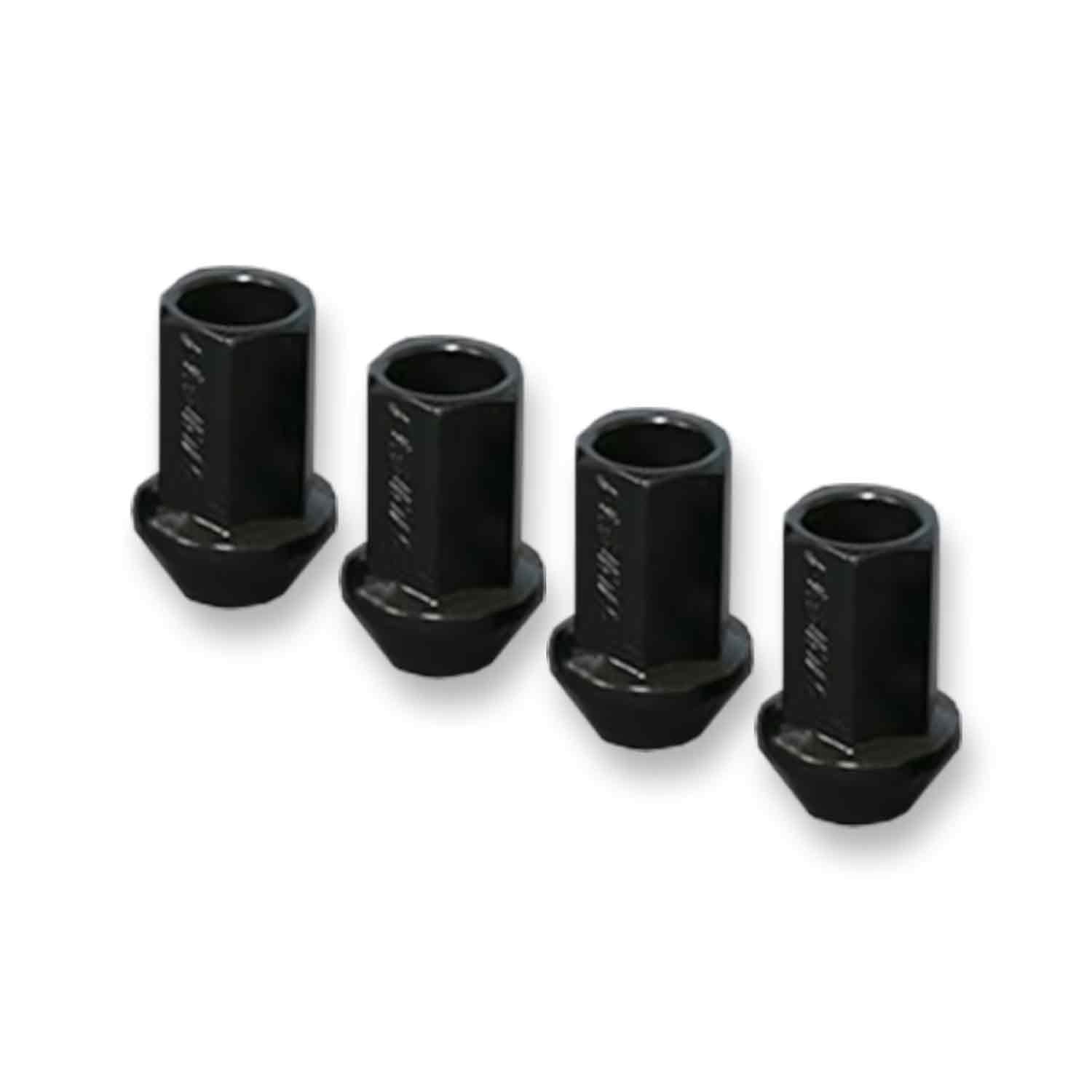 

Juran Racing Nut PRO (PRO) Through-Type Black 17HEX M12 x P1.50 Total Length 35mm 4-Pack 357632