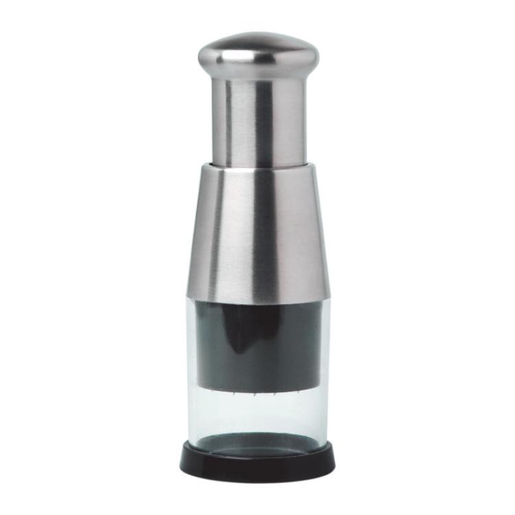 Stainless Steel Press-Type Chopper & Peeler: Multi-functional Ginger, Garlic Mincer, and Vegetable Cutter