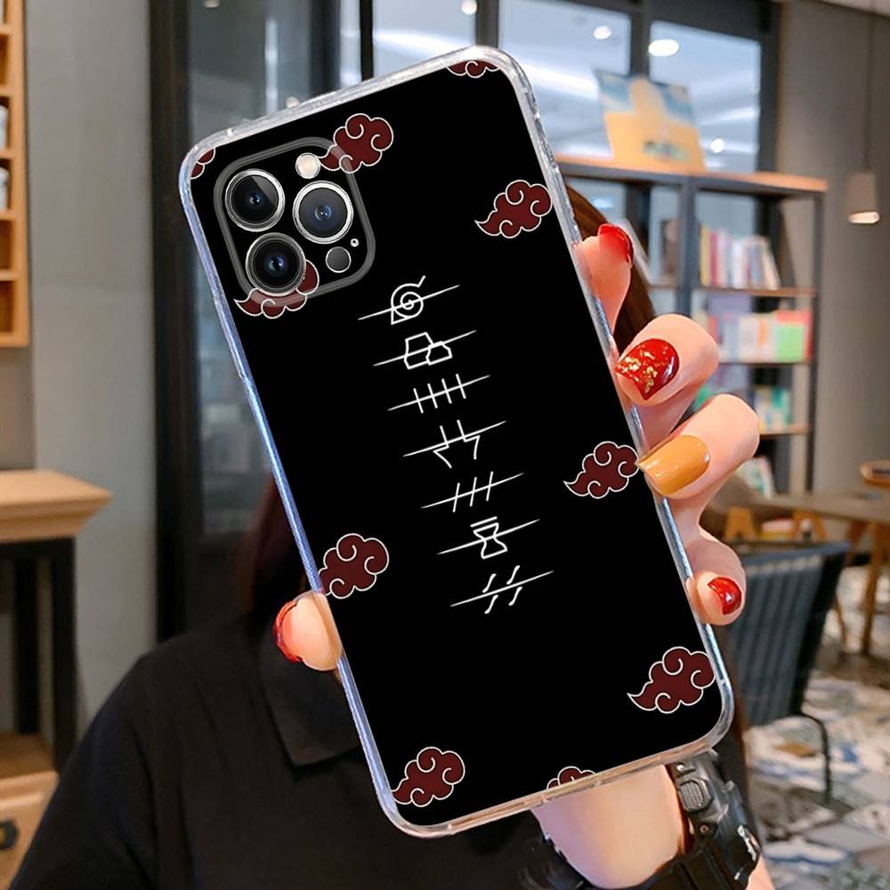 

Чехол для телефона с аниме Наруто для iPhone 11 13 16 12 17 14 15 Pro Max Plus Мягкая прозрачная задняя крышка Coque iPhone 15