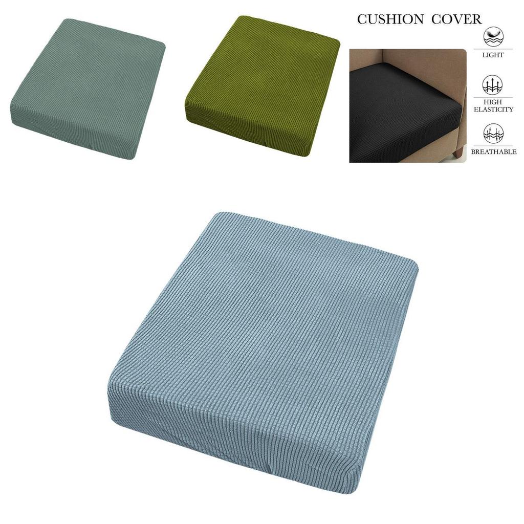 Stretchy Couch Seat Cushion Cover Soft Hand-feeling Easy To Fit Furniture Protector