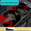 Mouse Pad Naruto Sasuke Office Professional E-sports Gamer Speed Gaming Rubber Keyboard Pad Notbook Desk Mat Edge White Mousepad