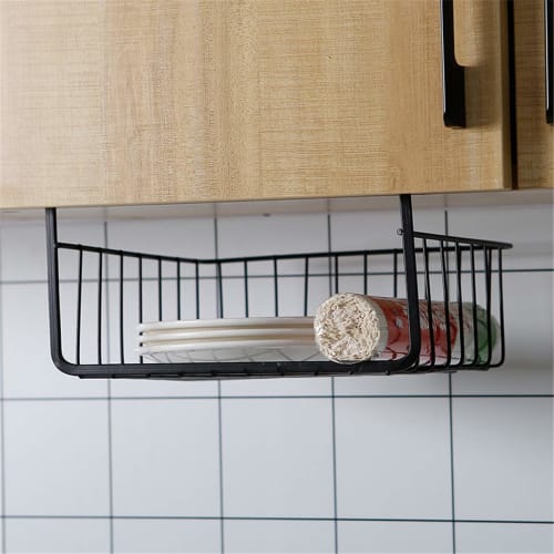 Hanging Shelf, Under-Cabinet Storage Rack, Kitchen Storage Rack, Stackable, 10kg Load Capacity, For Kitchen and Bathroom Use