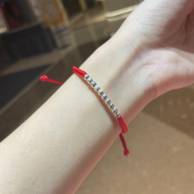 

Идеальные счастливые бусины Этот год животного Браслет из красной веревки Браслет на запястье Плетеный Парный Счастливое кольцо Default