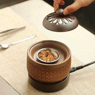 Elektrický aroma hořák s časovačem a regulací teploty – Noční světlo s vůní esenciálních olejů a kadidla
