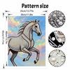 Majestic Horse Pearl Kit DIY 5D Rhinestone Art Craft for Adults and Kids Home Party Decoration Handmade Gift
