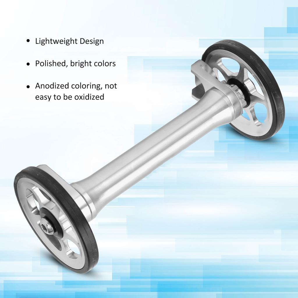 Barra di Estensione Ruota Facile Alta Resistenza Leggera Telescopica Pieghevole Barra di Estensione per Bici per Brompton 3sixtyArgento