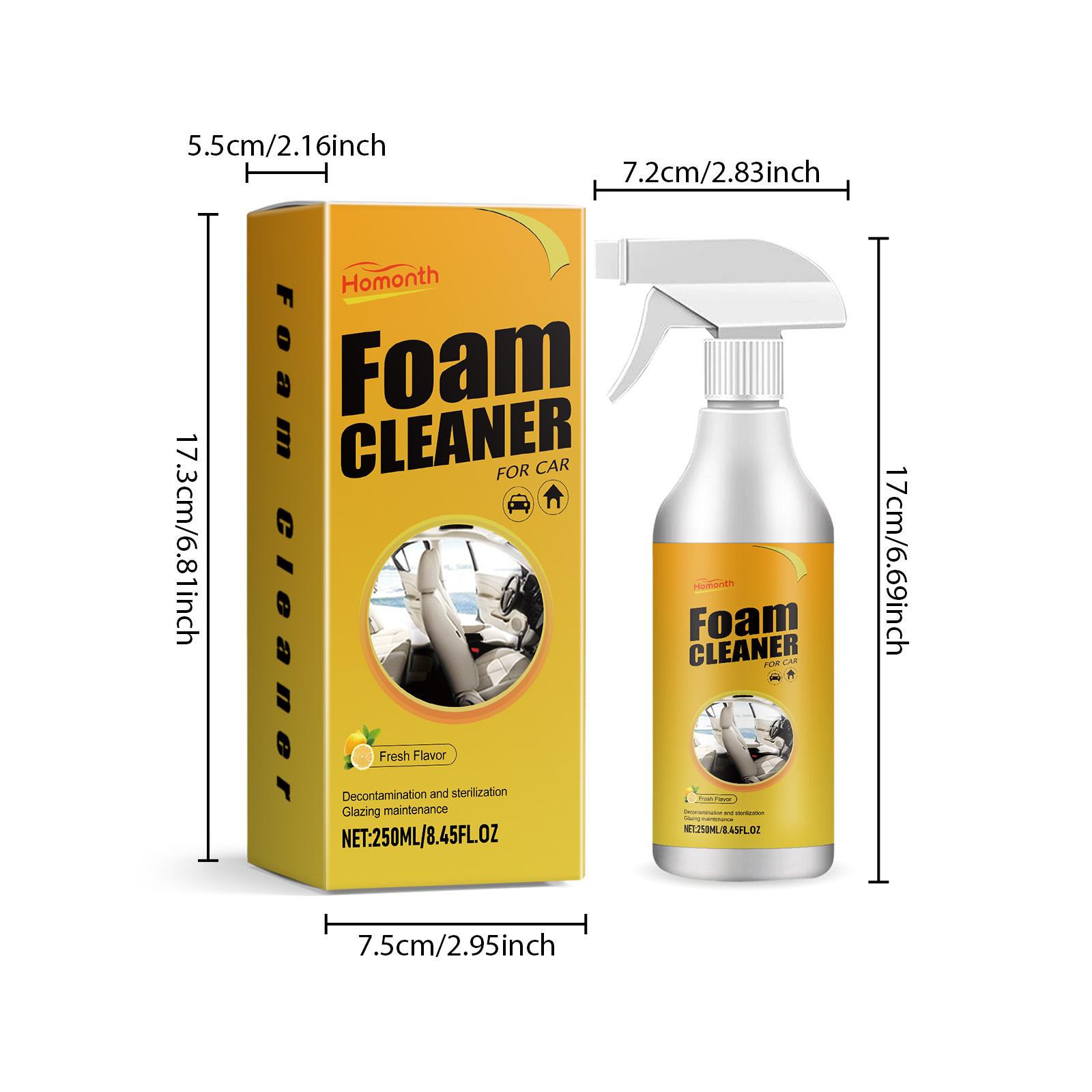 

Multi-Purpose Foam Cleaner Spray Leather Cleaning Auto Home Surfaces Foam Cleaners Car Interior Surfaces Renovate Accessories