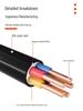 YJV Copper Core Armored Cable, National Standard, 2.5-6mm², 2-5 Cores