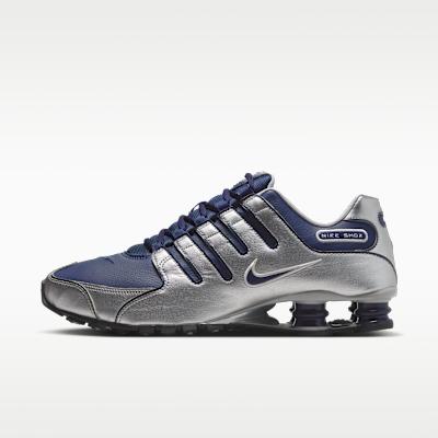 Nike Shox NZ Полуночный синий Металлический серебристый 48.5