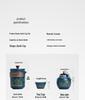 Ancient Charm Ceramic Travel Tea Set: Quick-Brew Pot with Three Cups for Outdoor Use - Customizable Logo Gift