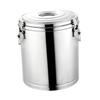 Breakfast Soup Porridge Pot Hotel Buffet Versatile Stainless Steel Round Warmer for