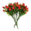 5 Stück Heimdekoration Beerenstiele für Blumenstrauß Künstliche Früchte PVC Falsche Erdbeeren Erdbeer-Blumenarrangement