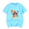 Children's Tops Boys And Girls Round Neck Printed Loose Short Sleeve T-Shirt Tops