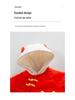 Autumn Winter Newborn Bodysuit: Thick Quilted Red Jumpsuit, Ideal for New Year and Visits