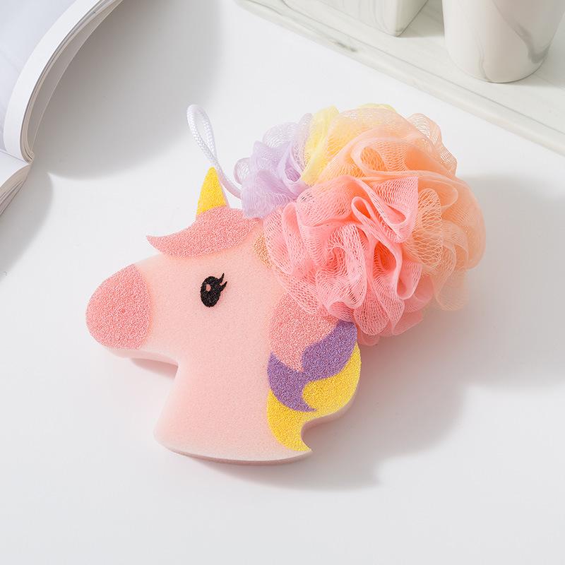 Children's Super Soft Bath Loofah - Unicorn & Flamingo Designs, Durable & Gentle Scrubber.
