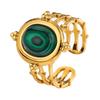 1Pcs Exaggerated Circular Opening Stainless Steel Ring - Versatile, Fashionable and Trendy Women's Finger Ring