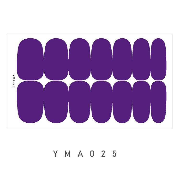 

YMA Series: Waterproof Pure Color Nail Art Stickers (European & American Style) 017-026