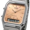Casio Ana-Digi Quartz Wristwatch Vintage Series AQ-230A-4AMQY Unisex Dual Time Apricot