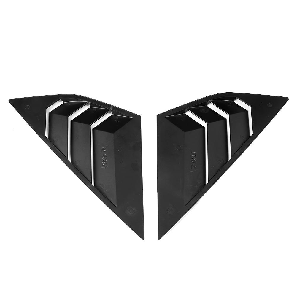 1 Par Bil Bakruta Lamell Dekor Tillbehör Passar Ford Focus ST RS MK3 1218 Ljus Svart