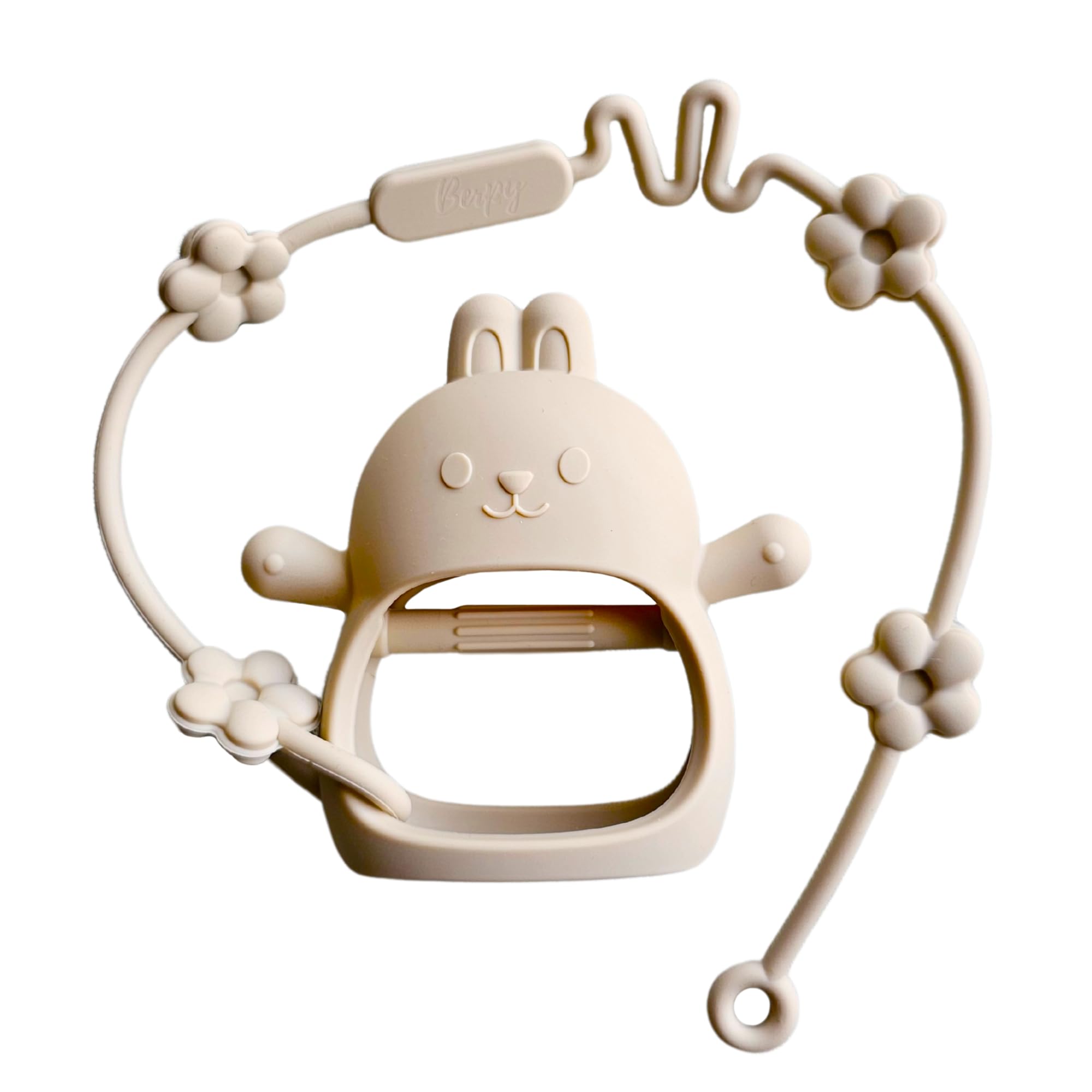 

Burpee Chewable Rabbit Design Award Silicone Teething No Made with Safe Baby First Toy for Infant Baby Shower Gift for Ages [Kids Winner] Toy, Drop,