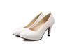 2024 Spring/Summer Women's Mid-Heel Round Toe Patent Leather Formal Shoes