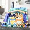 1 Stück B-Blucy Decke, Geschenk, für Männer und Frauen, Weiche Decke, Gut für Schlafsofa Couch Reisen, Leichte Flanelldecke