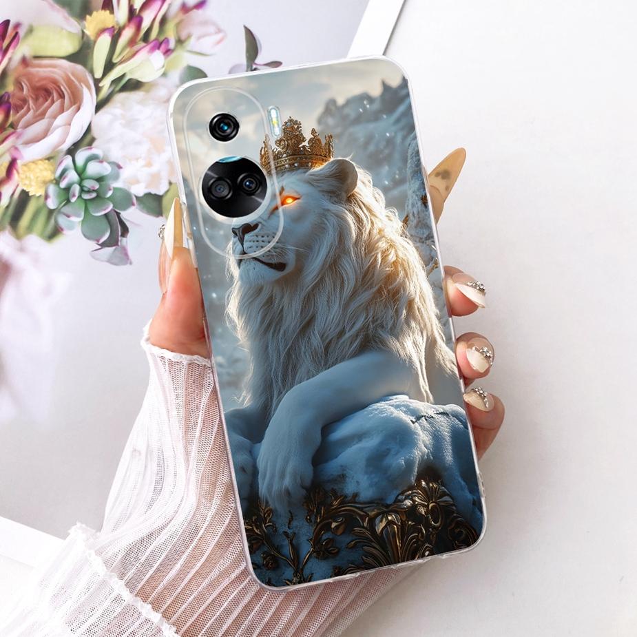 

For Honor 90 Lite Case CRT-NX1 Stylish Bow Flowers Painted Cover Soft Slim Phone Case For Honor 90 Pro Honor90 Lite 90Pro Fundas Honor 90