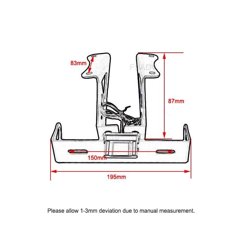 Motorcycle License Plate Holder Tail Light Bracket Tidy Fender Eliminator Fit For Yamaha YZF R3 R25 2014-2024 2023 2022 2021