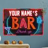 Personalized Retro Metal Neon Sign Wall Art Home Pub Club Decor