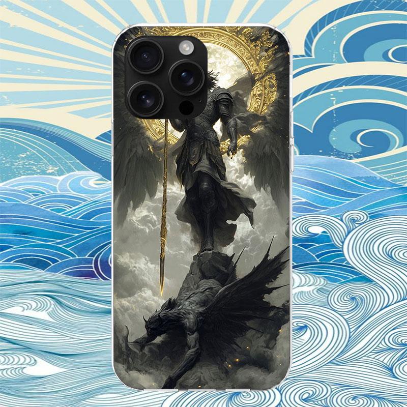Archangel Michael Phone Case For IPhone 18 11 12 13 Mini 14 15 Plus 17 Air 16 Pro Max 16E 7 8 SE 2020 Customized Print Cover For iP