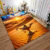 "Golden Magic Lamp Desert Sunset Carpet for Bedroom Home Decor" Suitable for use as an anti-slip for living room bedroom sofas