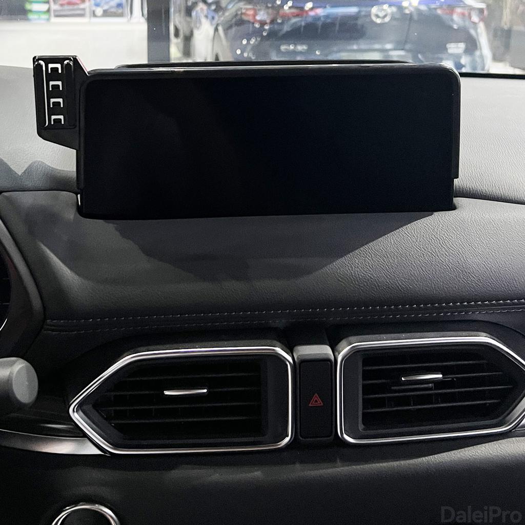 Für Mazda CX-5 CX5 KF 2021-2025 Auto Handyhalter Bildschirm Feste Klemme Kabelloses Ladegerät Maßgeschneiderte Handy-Bildschirmbasis Zubehör
