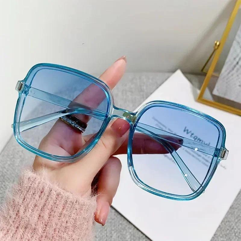New Oversized Rectangle Sunglasses Women Men Vintage UV400 Protection Fashion Square Sun Glasses Classic Eyewear