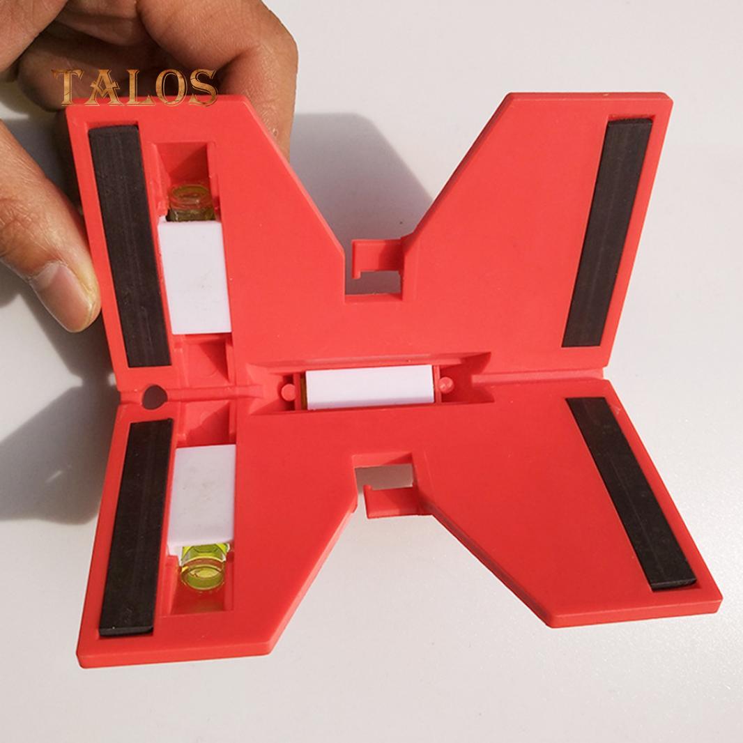 

TOOLSTORE Регулируемый столб Spirit Level Забор Магнитный горизонтальный вертикальный складной инструмент A красный