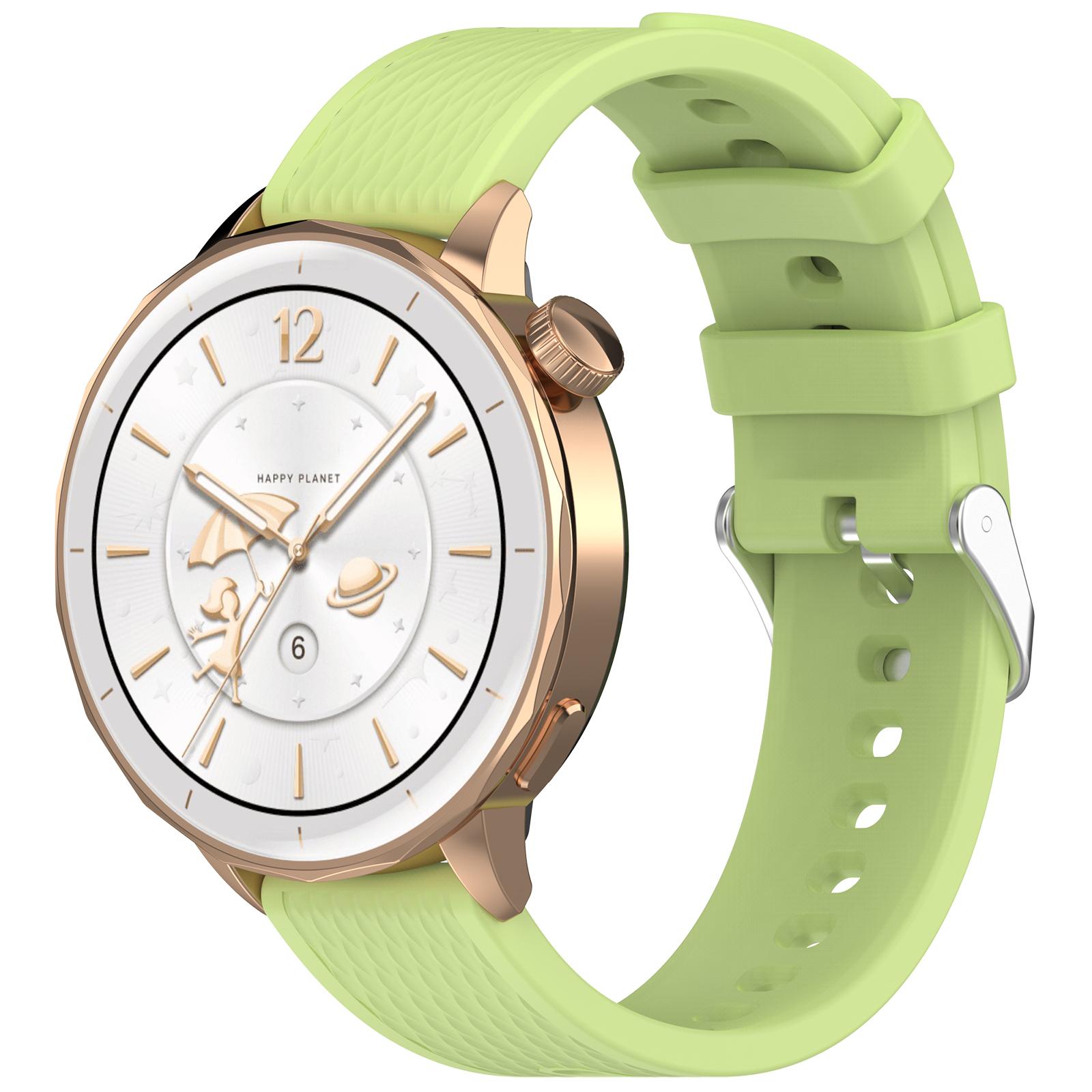 

Classic 18mm Silicone Strap Suit for OPPO Watch X3 Mini X2 mini Skin-friendly Diamond-patterned Silicone Strap 18mm лаймовый