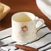 Ins Cute Mi Ceramic Cup Light Luxury High Value Bow Mug Household Couple Water Cup Gift