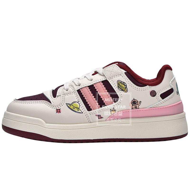 New little white shoes women's versatile platform casual board shoes sports shoes 1384