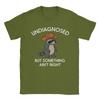 Undiagnosed But Something Aint Right Raccoon Unisexs T Shirts Novelty Tees Short Sleeve Tshirts 100 Cotton Summer Clothes