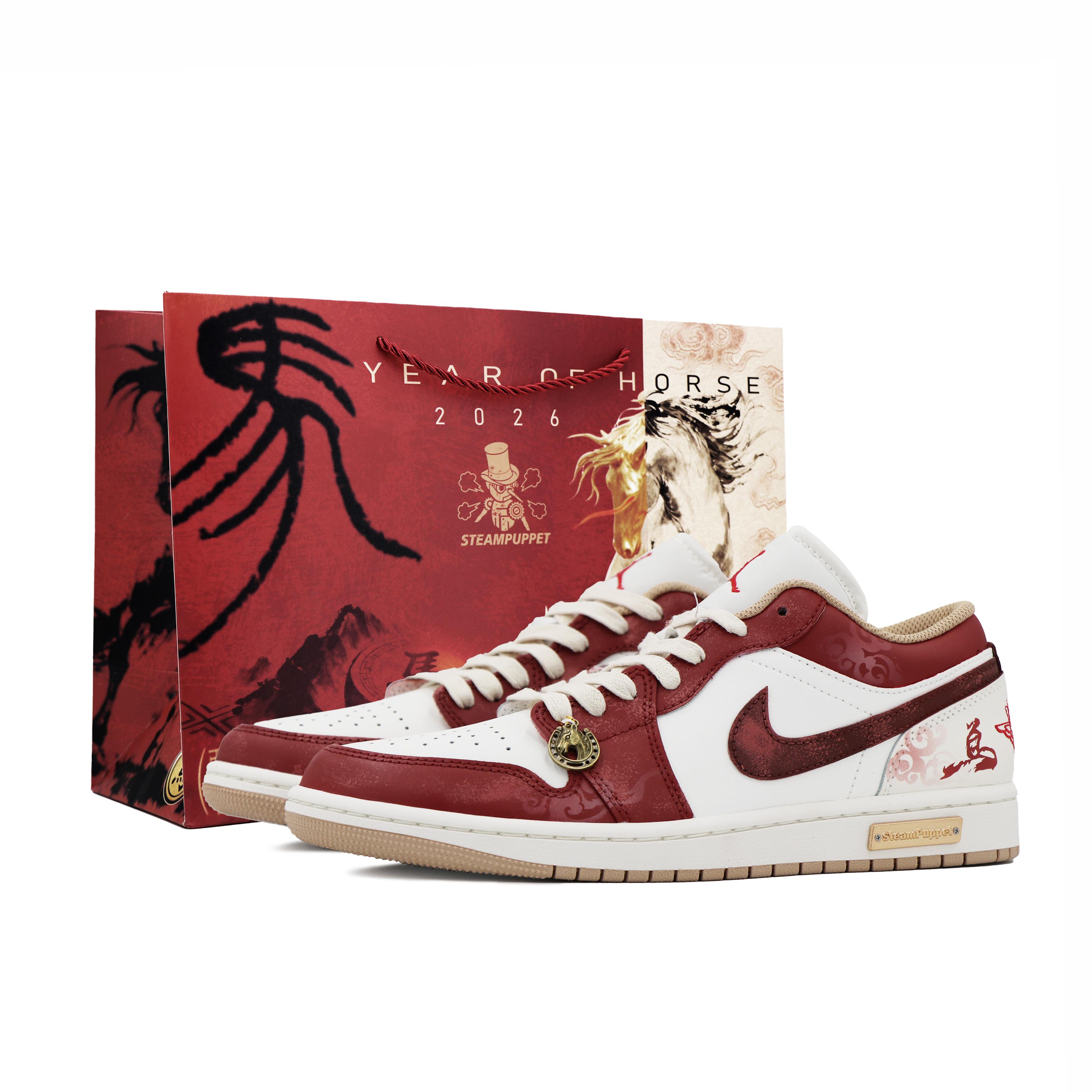 

Jordan Air Jordan 1 Abrasion Resistant Abrasion Resistant Low top Vintage Basketball Shoes Men s Red White 553558-169(Team413-) 43