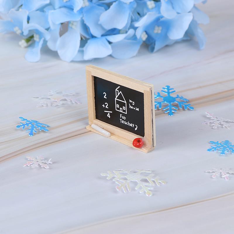 Miniatury modelu domečku pro panenky 1 ks mini tabule 1:12 doplňků do dětského pokoje pro kutily