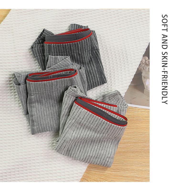 Classic Stripe Series Men's Basic Flat Angle Underwear