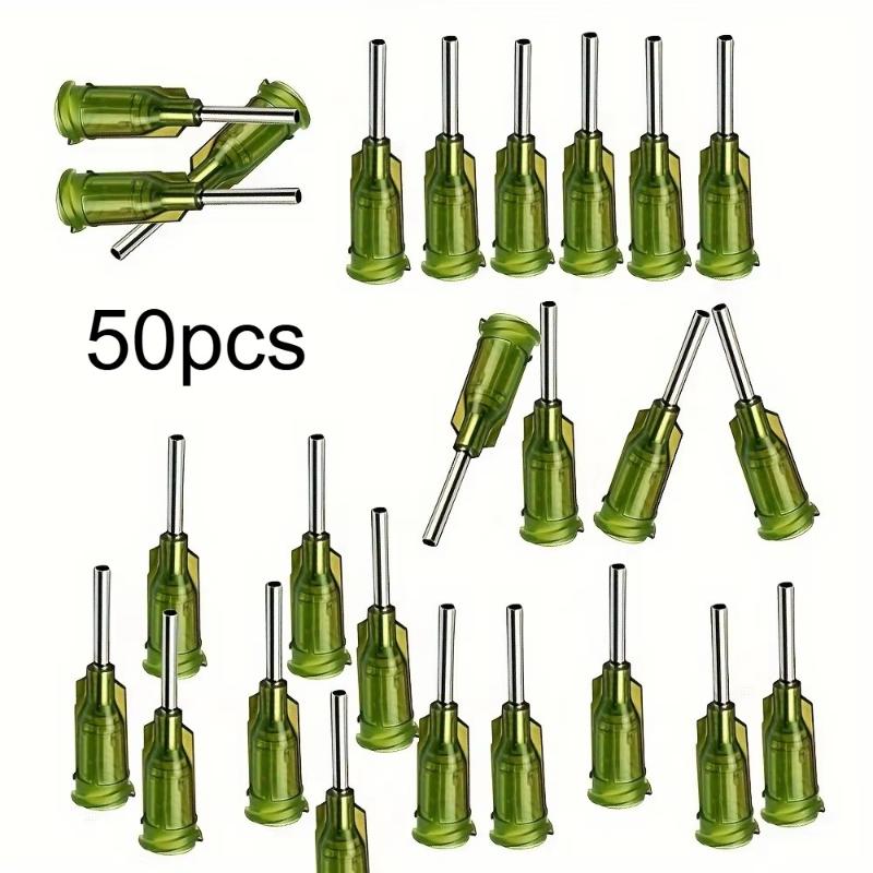Luer Lock Blunt Dispensing Needles 14 Ga 1/2 Inch 30/100 Pcs Set for Epoxy Resin Craft Jewelry Making Projects