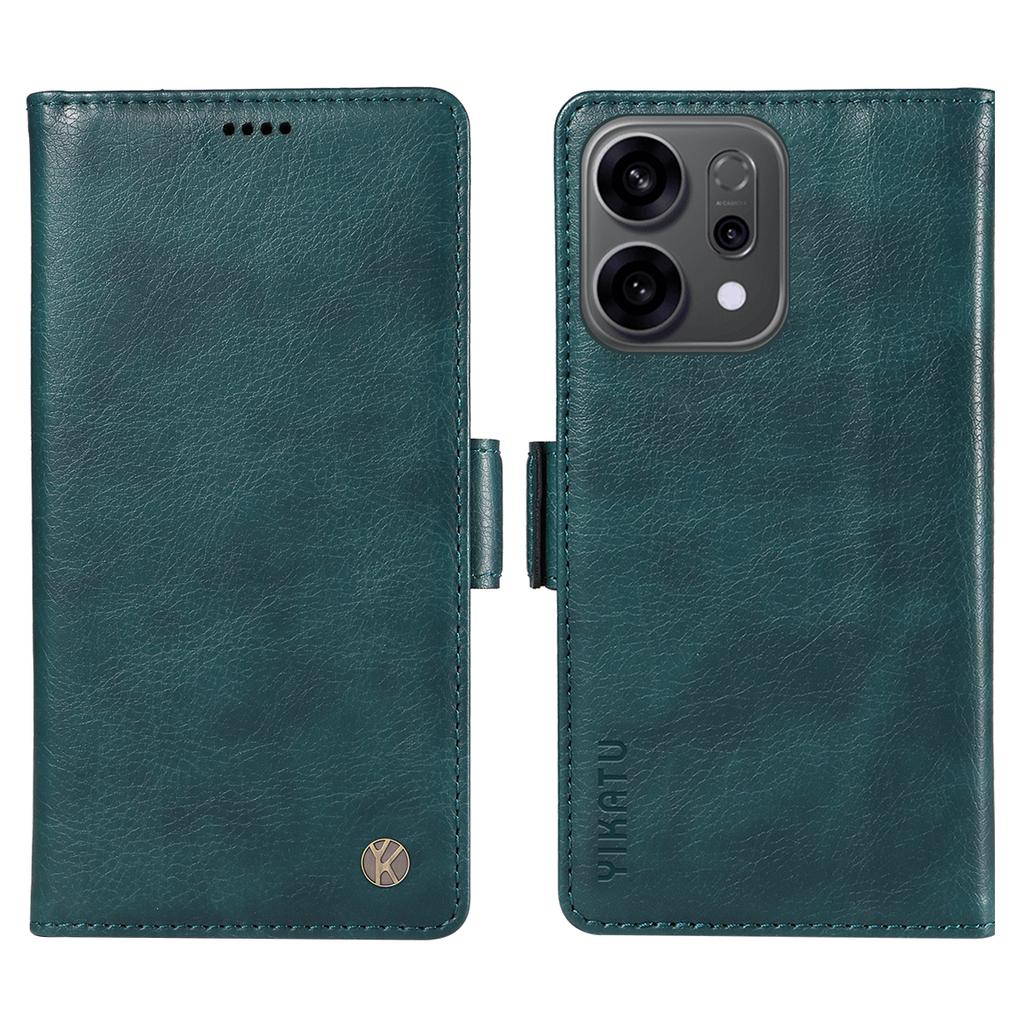 For Oppo Reno14 5G (China)/Oppo Reno14 F 5G/Oppo Reno14 5G (Global) Case YIKATU YK-007 Litchi Texture PU Leather Wallet Phone Cover