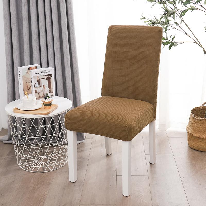 2026 Chair Cover Elastic Fleece Dust Cover Square Four Seasons Universal Household Restaurant Hotel Chair Cover