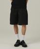 ANALOG MOOD Cotton Pintuck Shorts (Black)