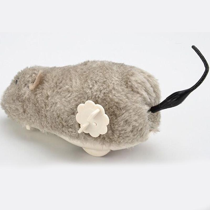 Wind Up Mouse Racing Mini Jumping Rat Plush Mice Realistic Looking Pet with Twirling Tail,Wind Up Toys for Birthday Gift
