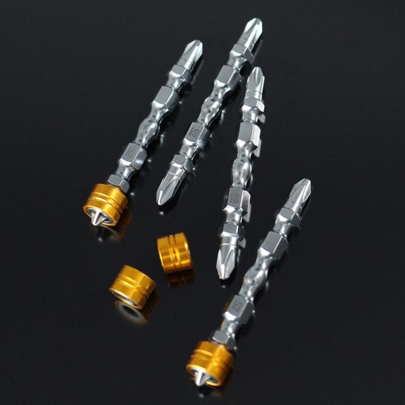 High Levels Attraction Driver Bit Screwdriver Bit with Removable Magnetic Rings Attraction Part for Electric Gadgets