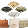 2Pcs Twist Lock Clasps,Twist Lock Clasp Metal Handbag Locks,Fan Shaped,Purse Closure for Wallets DIY Craft Handbags Bag