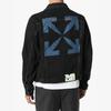 Giacca di jeans OFF WHITE con stencil frecce OMYE054E20DEN0031049