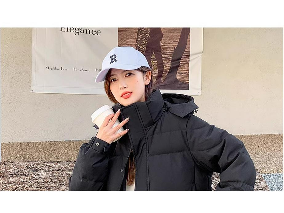 Women's High-End Korean Fashion Down Jacket, Short Style 2025 - Thickened Student Coat for Couples.